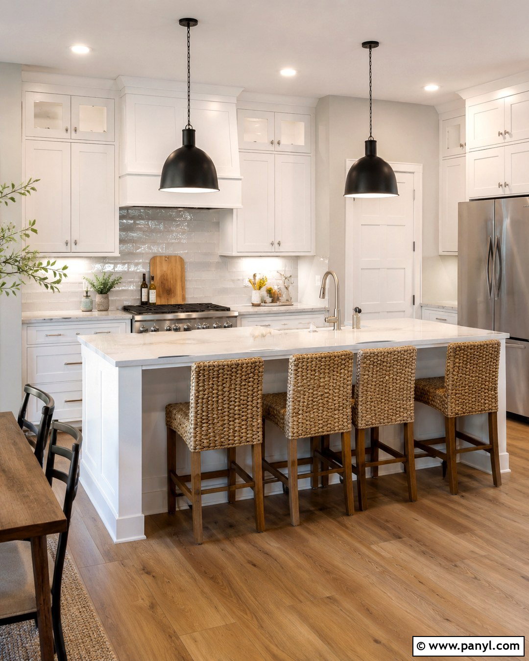 Light French Gray Kitchen With White Cabinets - 20 Light French Gray Walls