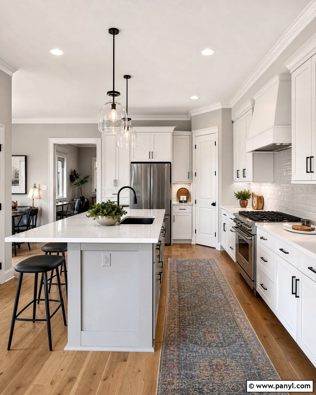 Light French Gray Kitchen - 20 Popular Gray Wall Colors