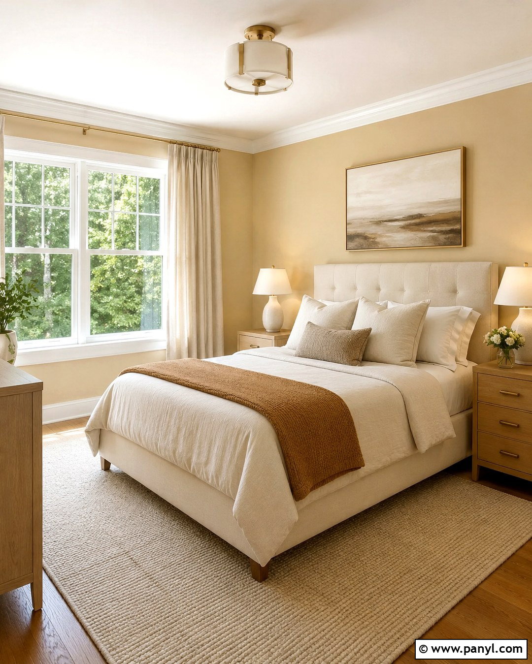 Light Gold Wall Paint With Cream Furniture - 20 Light Gold Wall Paint Ideas