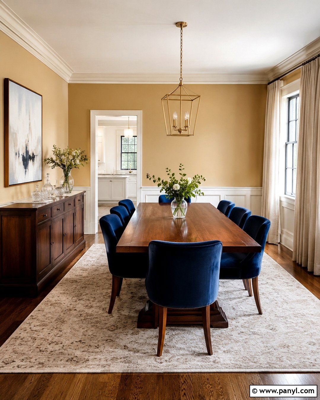 Light Gold Wall Paint With Navy Blue - 20 Light Gold Wall Paint Ideas