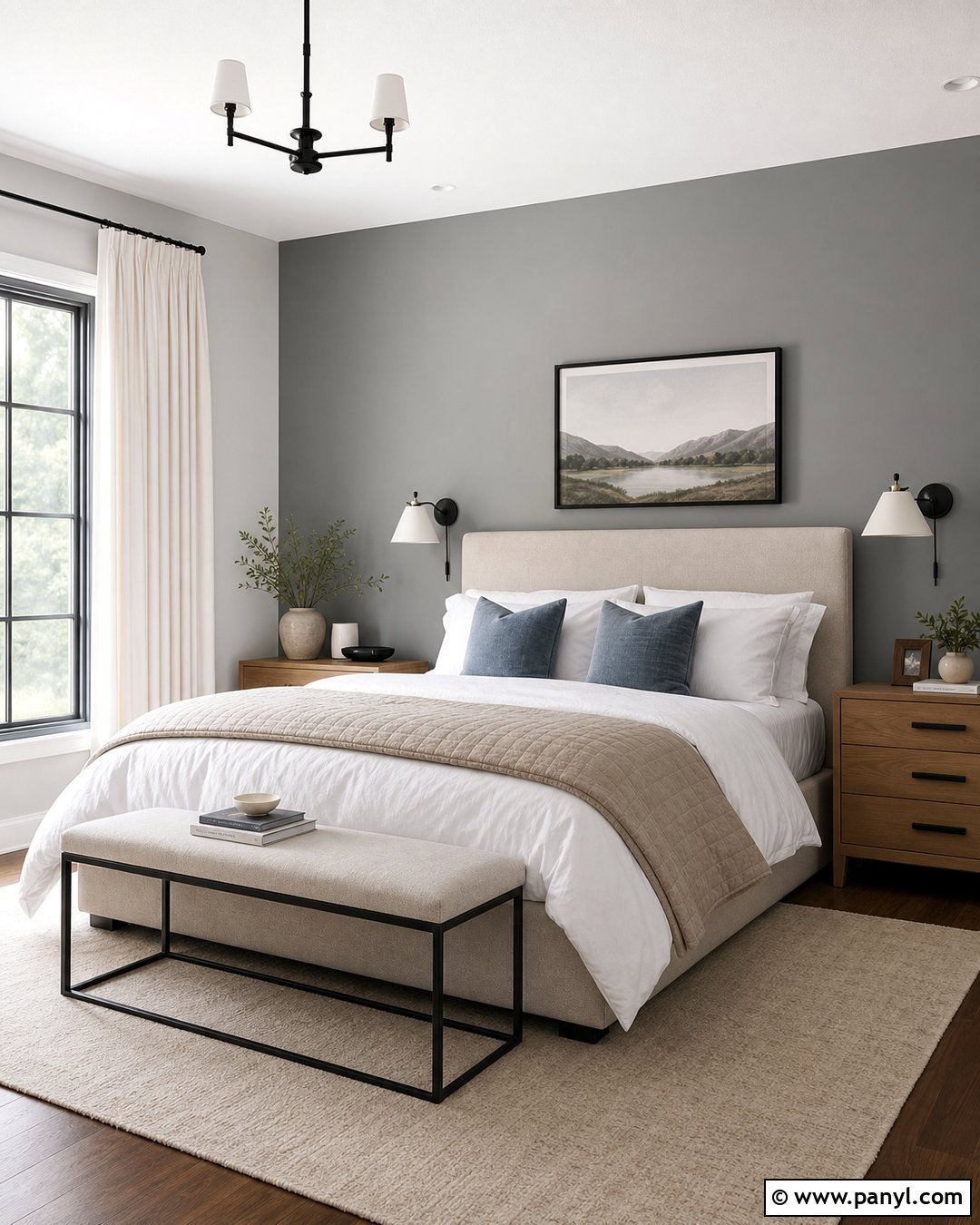 Light Gray Accent Wall Bedroom - 20 Empty Room With Gray Accent Wall Ideas