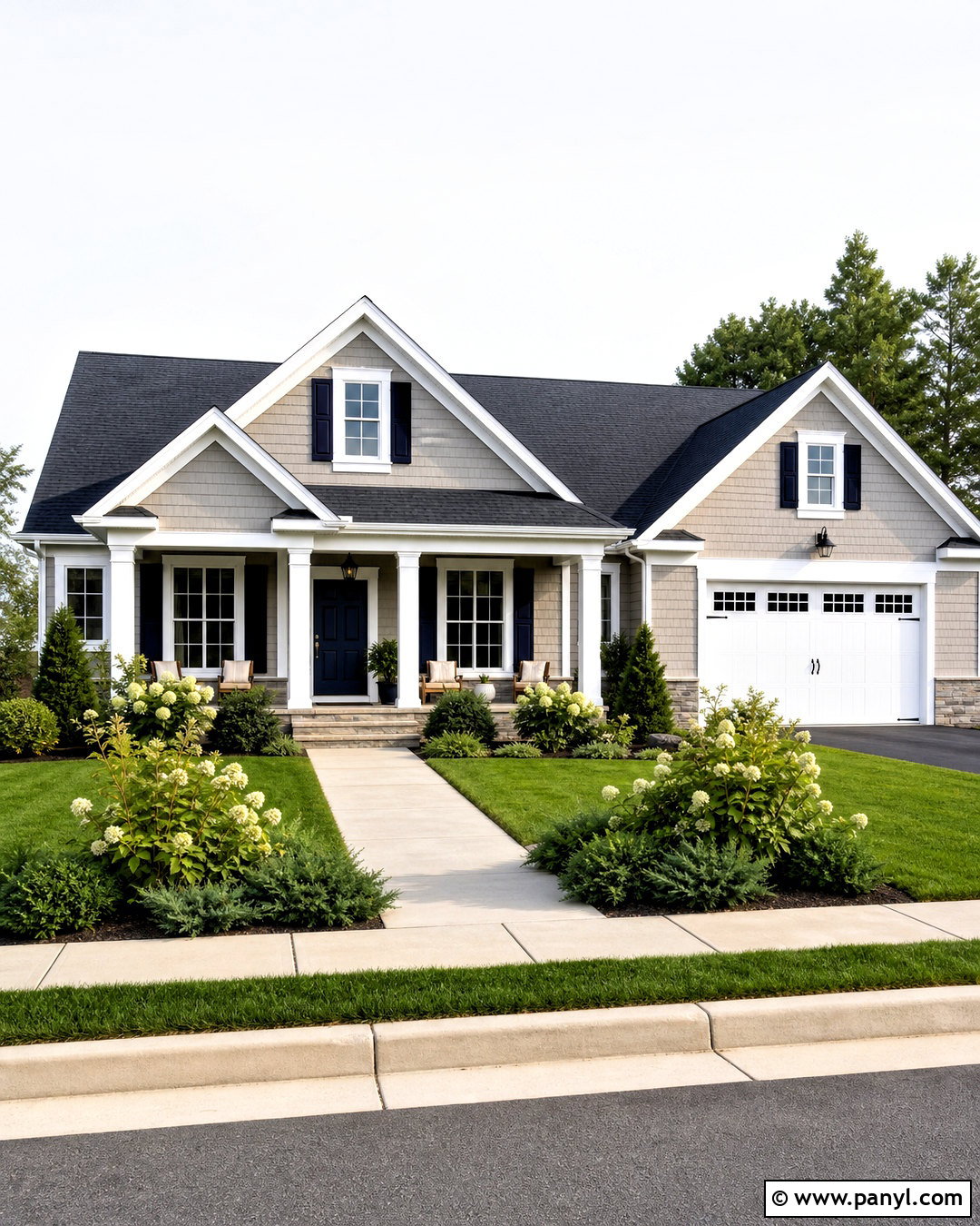 Light Gray And Navy Exterior Wall Color Combination - 20 exterior wall colour combinations