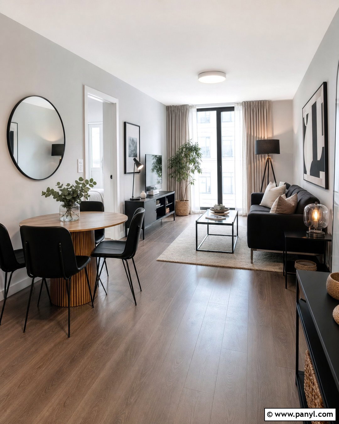 Light Gray Apartment With Black Furniture - 20 Light Gray Walls With Black Furniture Ideas
