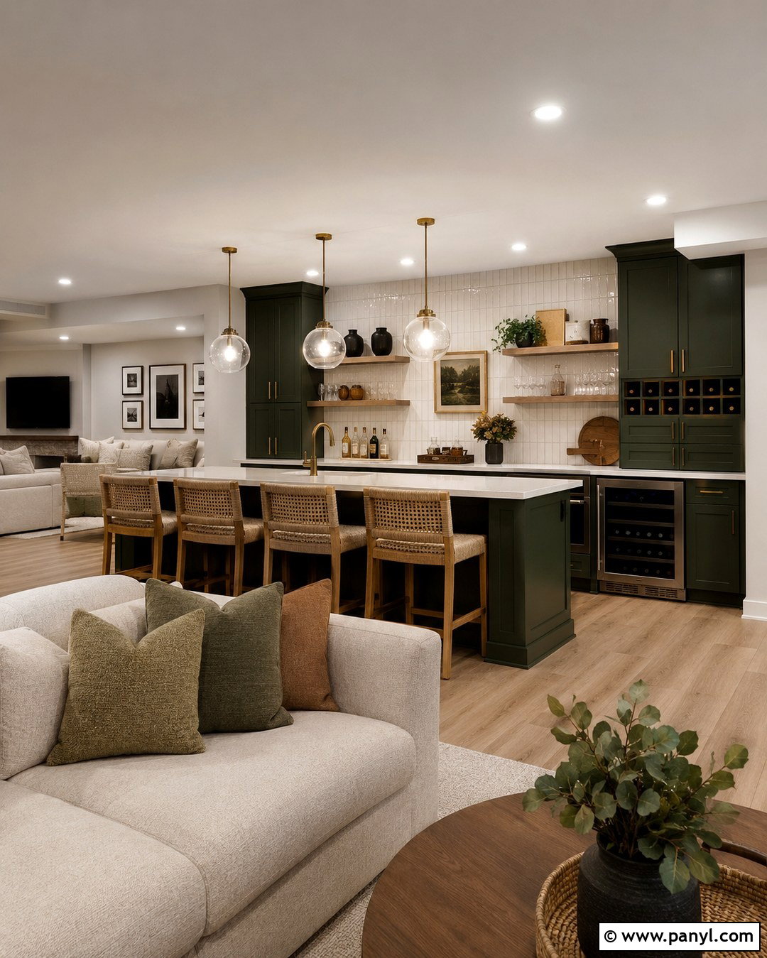 Light Gray Basement Bar - 20 Light Gray Basement Walls