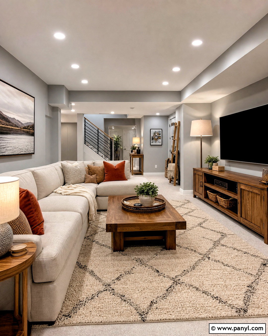 Light Gray Basement Family Room - 20 light gray room ideas