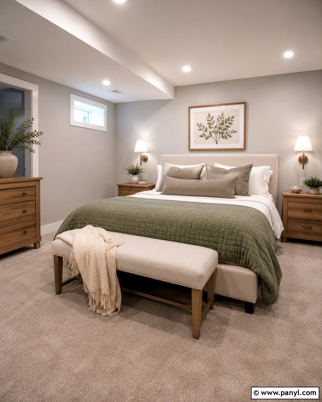 Light Gray Basement Guest Room - 20 Light Gray Basement Walls