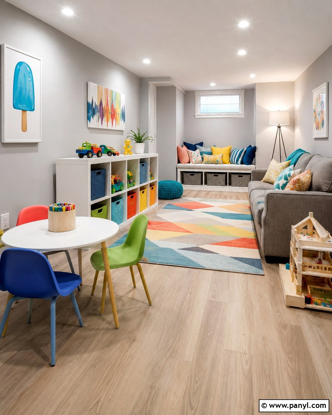 Light Gray Basement Playroom - 20 Light Gray Basement Walls
