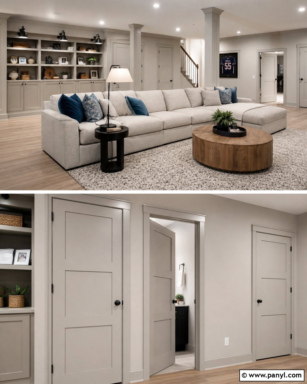 Light Gray Basement Walls And Trim - 25 Same Color Trim And Walls