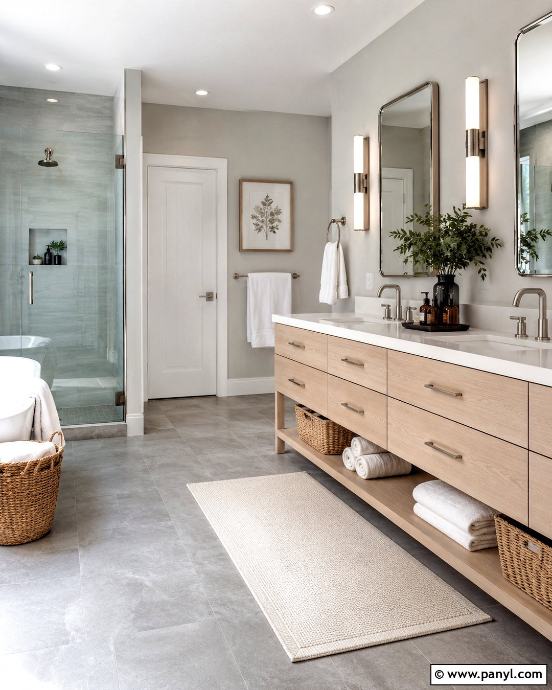Light Gray Bathroom Background - 20 neutral color background ideas