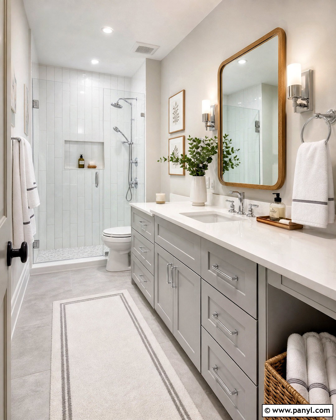 Light Gray Bathroom Cabinets - 20 bathroom cabinet color ideas