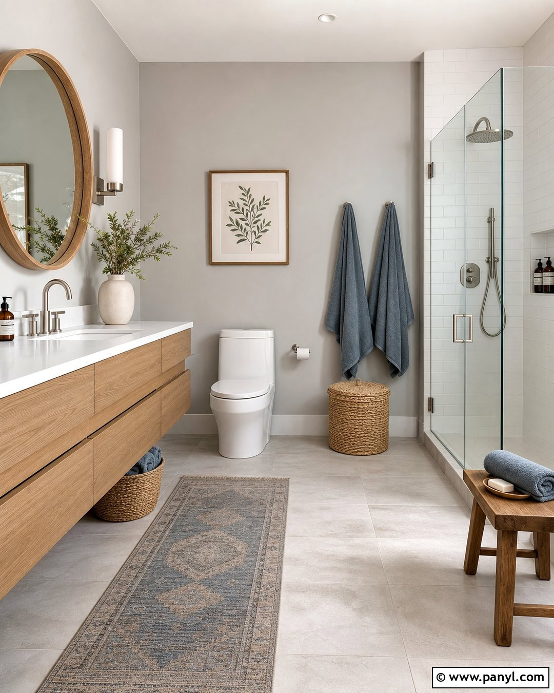 Light Gray Bathroom Walls - 20 Gray Bathroom Wall Color Ideas
