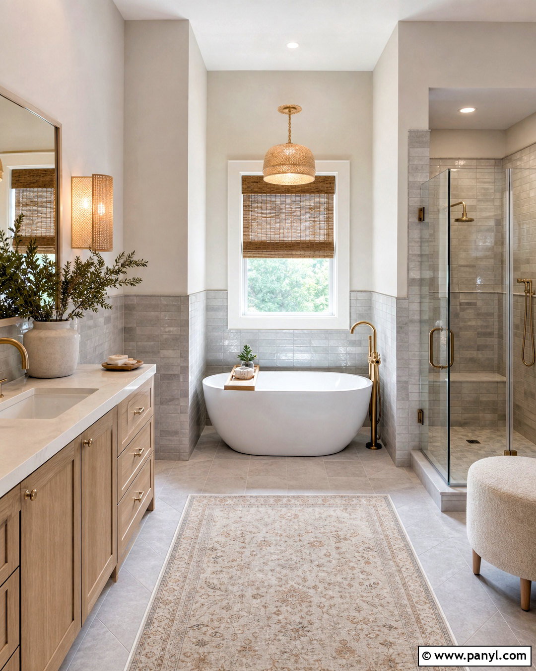 Light Gray Bathroom With Freestanding Tub - 20 light gray bathroom ideas