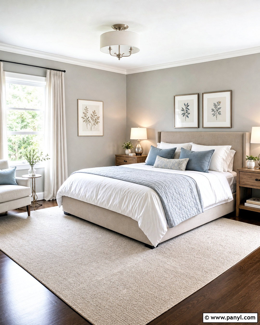 Light Gray Bedroom - 20 gray wall color ideas