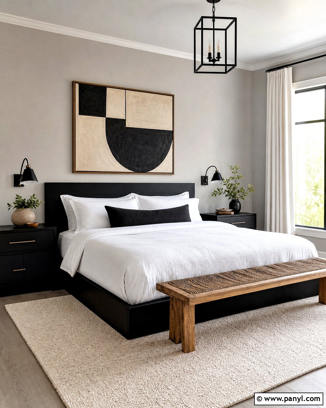 Light Gray Bedroom With Black Furniture - 20 light gray walls bedroom ideas