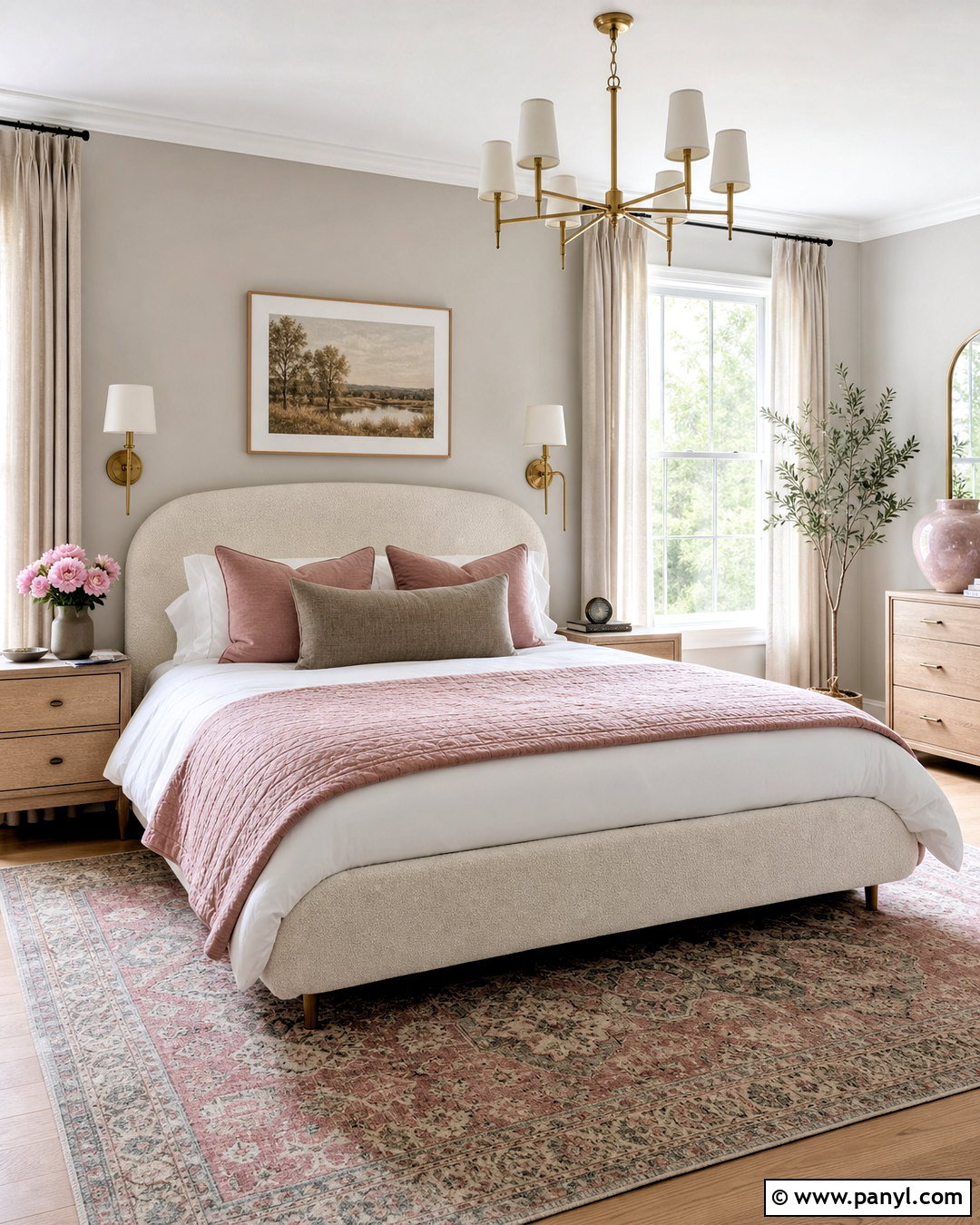 Light Gray Bedroom With Blush Pink - 20 light gray room ideas