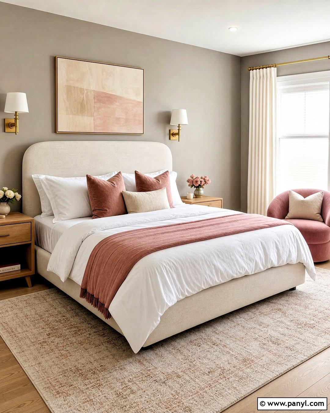 Light Gray Bedroom With Blush Pink - 20 light gray bedroom ideas