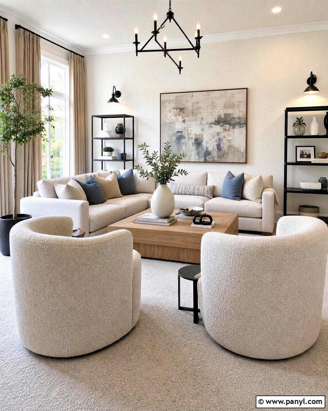 Light Gray Carpet Living Room - 20 living room with carpet floors
