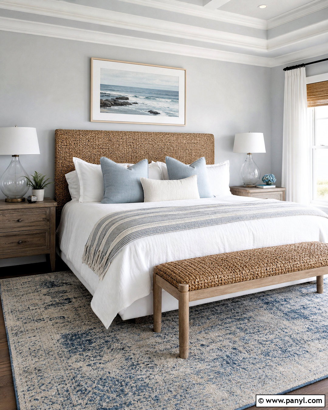 Light Gray Coastal Bedroom - 20 light gray bedroom ideas