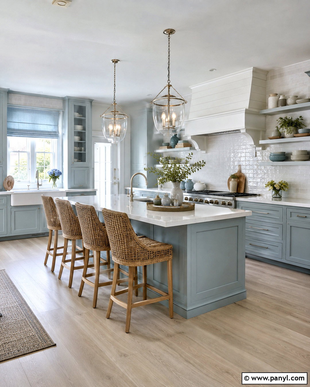 Light Gray Coastal Kitchen - 20 light gray kitchen ideas