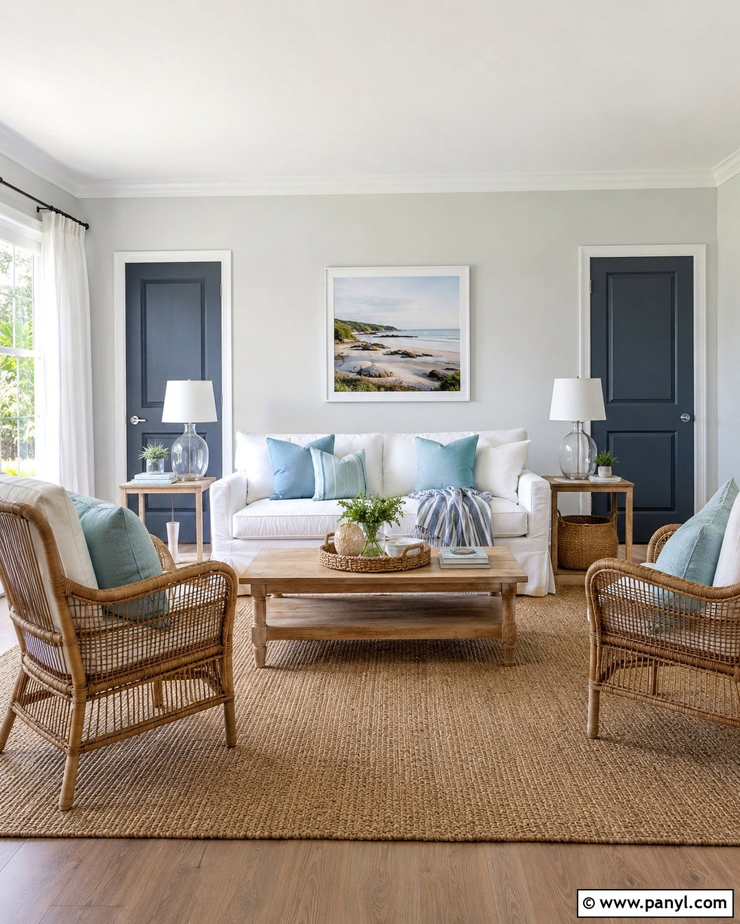 Light Gray Coastal Room With Dark Gray Doors - 20 Light Gray Walls With Dark Gray Doors
