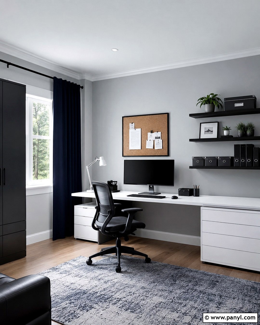 Light Gray Computer Room - 20 Computer Room Wall Color Ideas