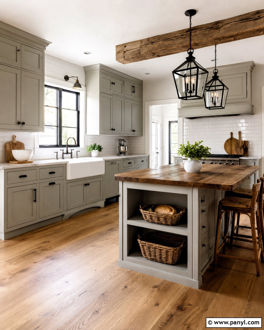 Light Gray Farmhouse Kitchen - 20 light gray kitchen ideas