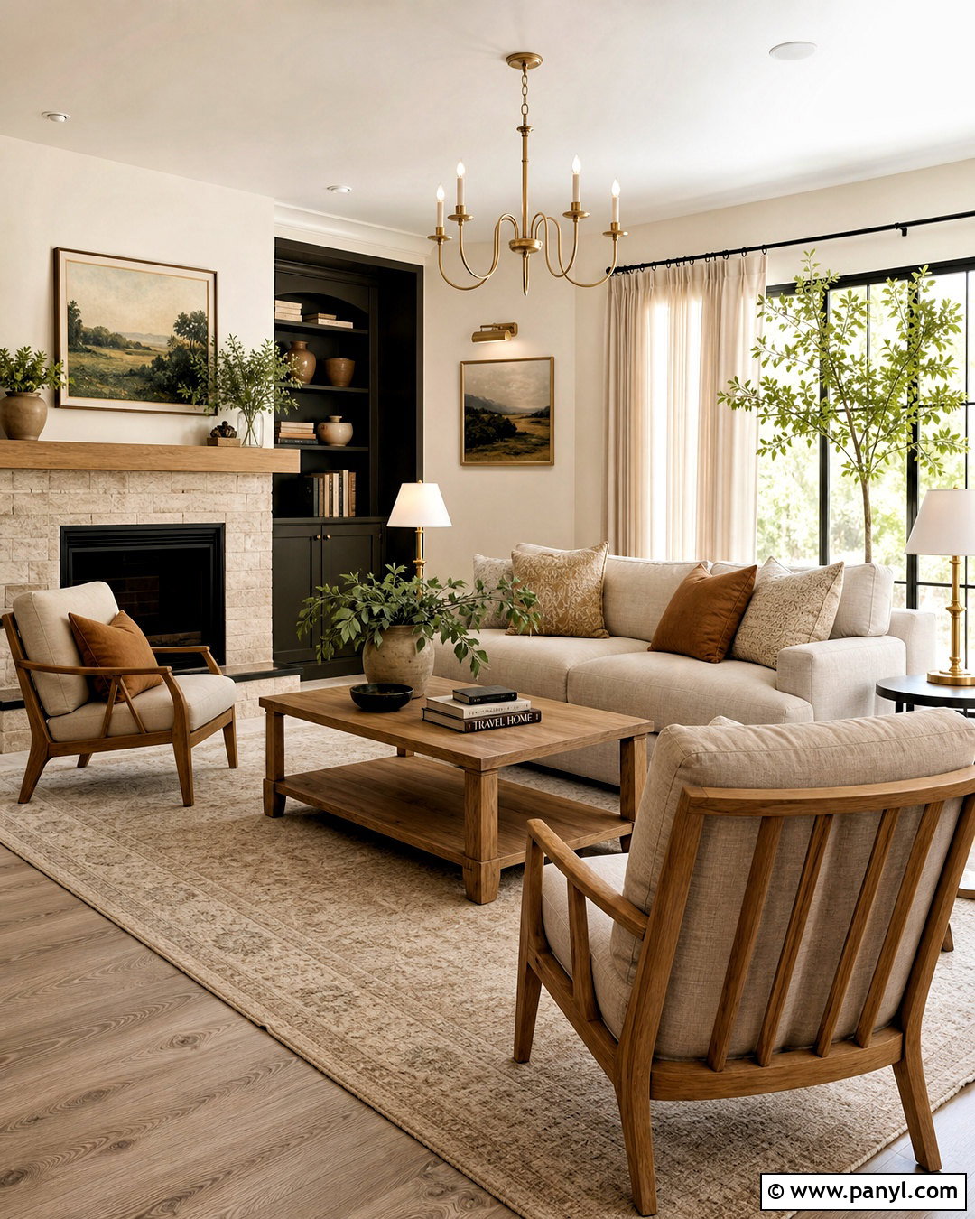 Light Gray Floor Living Room With Warm White Walls - 20 light gray floors living room ideas
