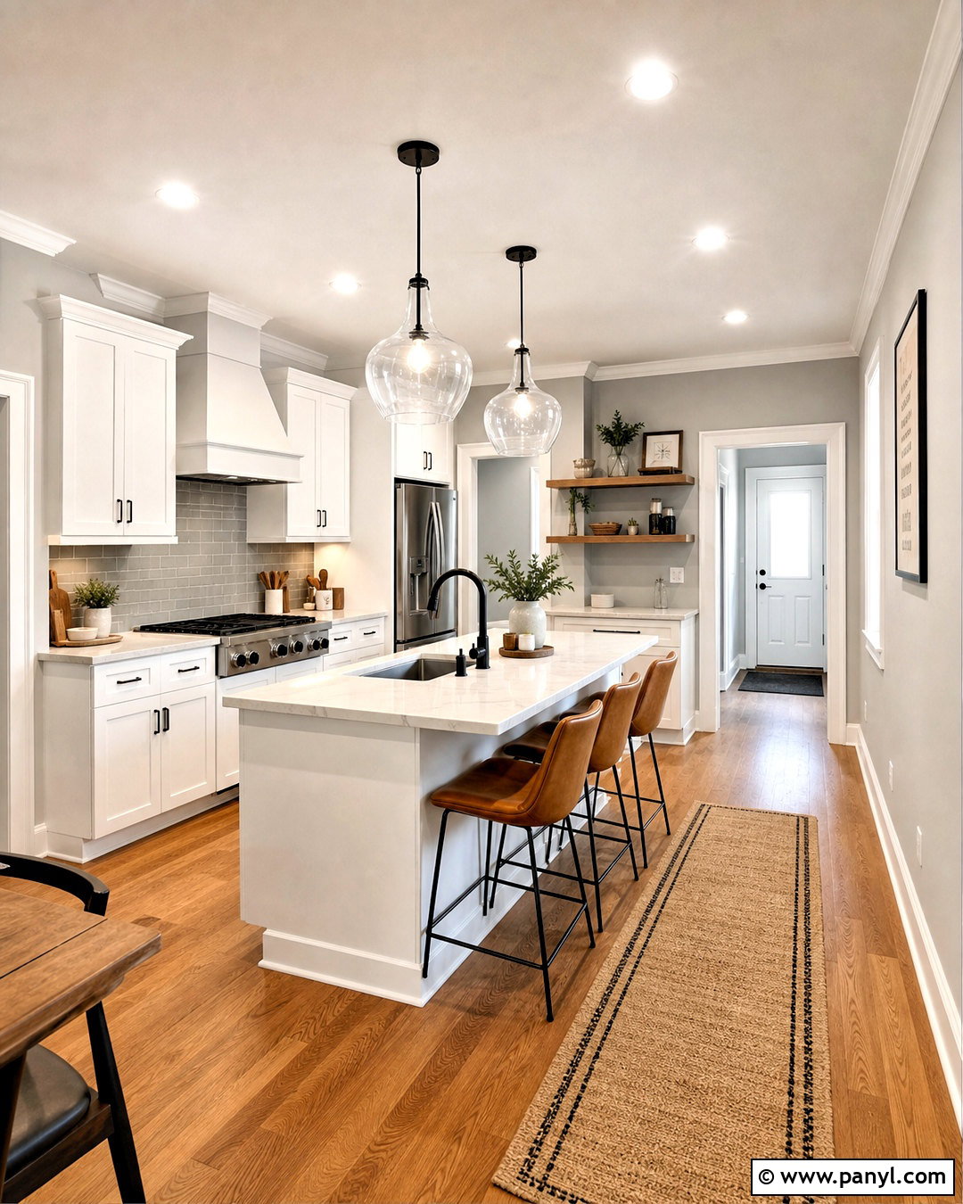 Light Gray Kitchen Paint - 20 kitchen paint colors with white cabinets