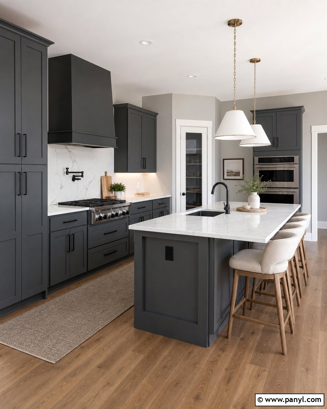 Light Gray Kitchen Walls - 35 Kitchen Wall Colors With Grey Cabinets