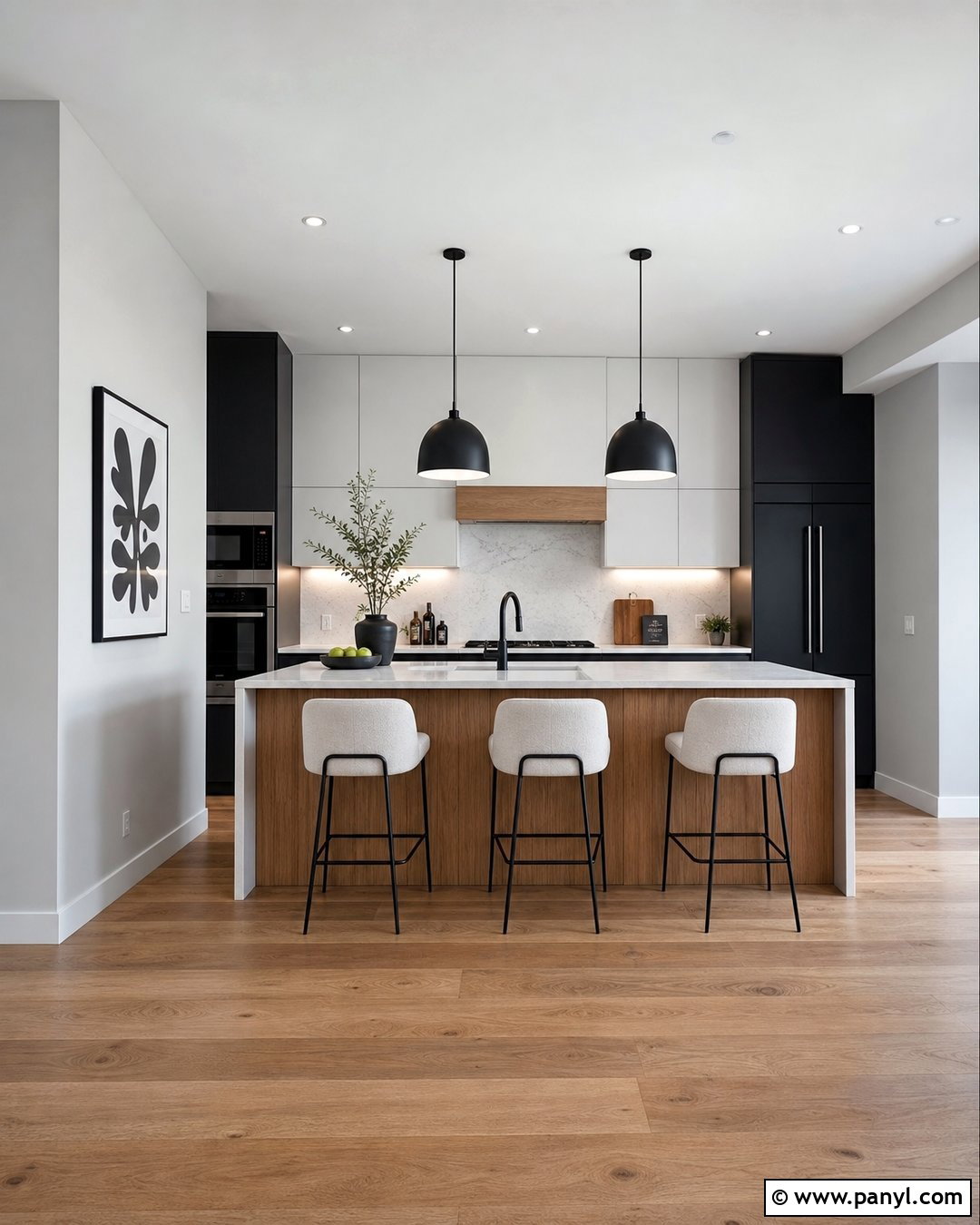 Light Gray Kitchen Walls In A Modern Kitchen - 30 Light Gray Kitchen Walls