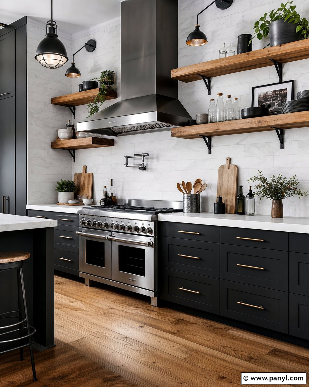Light Gray Kitchen Walls In An Industrial Kitchen - 30 Light Gray Kitchen Walls