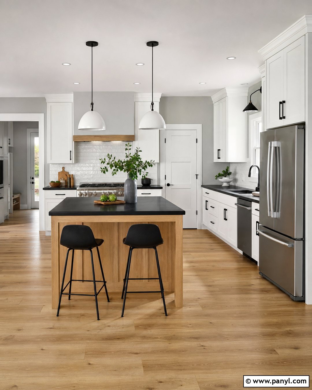 Light Gray Kitchen Walls With Black Countertops - 30 Light Gray Kitchen Walls