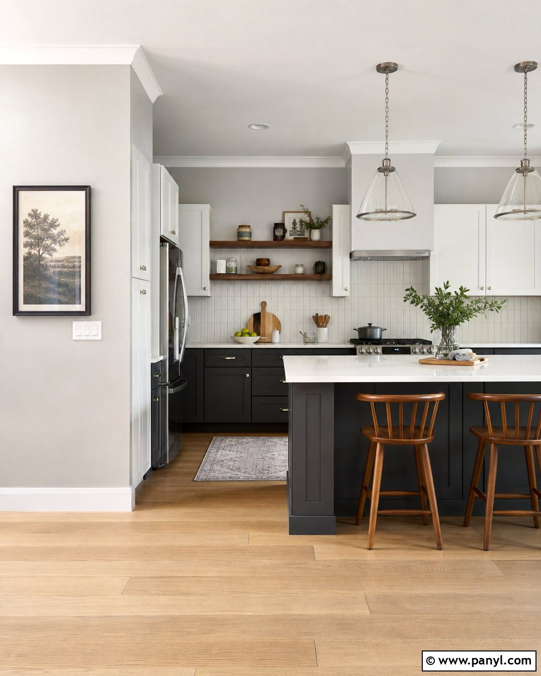 Light Gray Kitchen Walls With Charcoal Lower Cabinets - 30 Light Gray Kitchen Walls