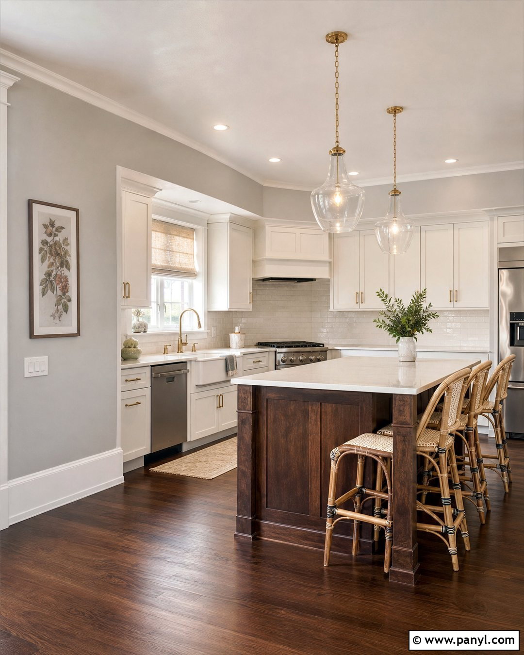 Light Gray Kitchen Walls With Dark Wood Floors - 30 Light Gray Kitchen Walls