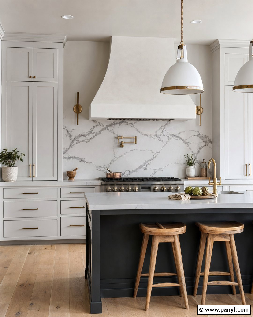 Light Gray Kitchen Walls With Marble Backsplash - 30 Light Gray Kitchen Walls