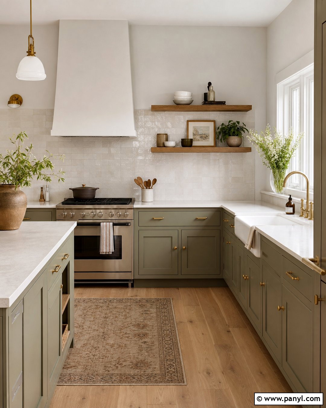 Light Gray Kitchen Walls With Sage Green Cabinets - 30 Light Gray Kitchen Walls