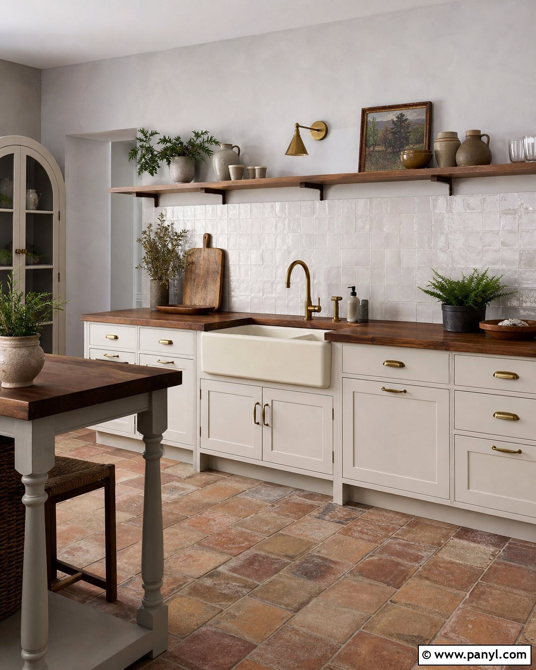 Light Gray Kitchen Walls With Terracotta Floors - 30 Light Gray Kitchen Walls