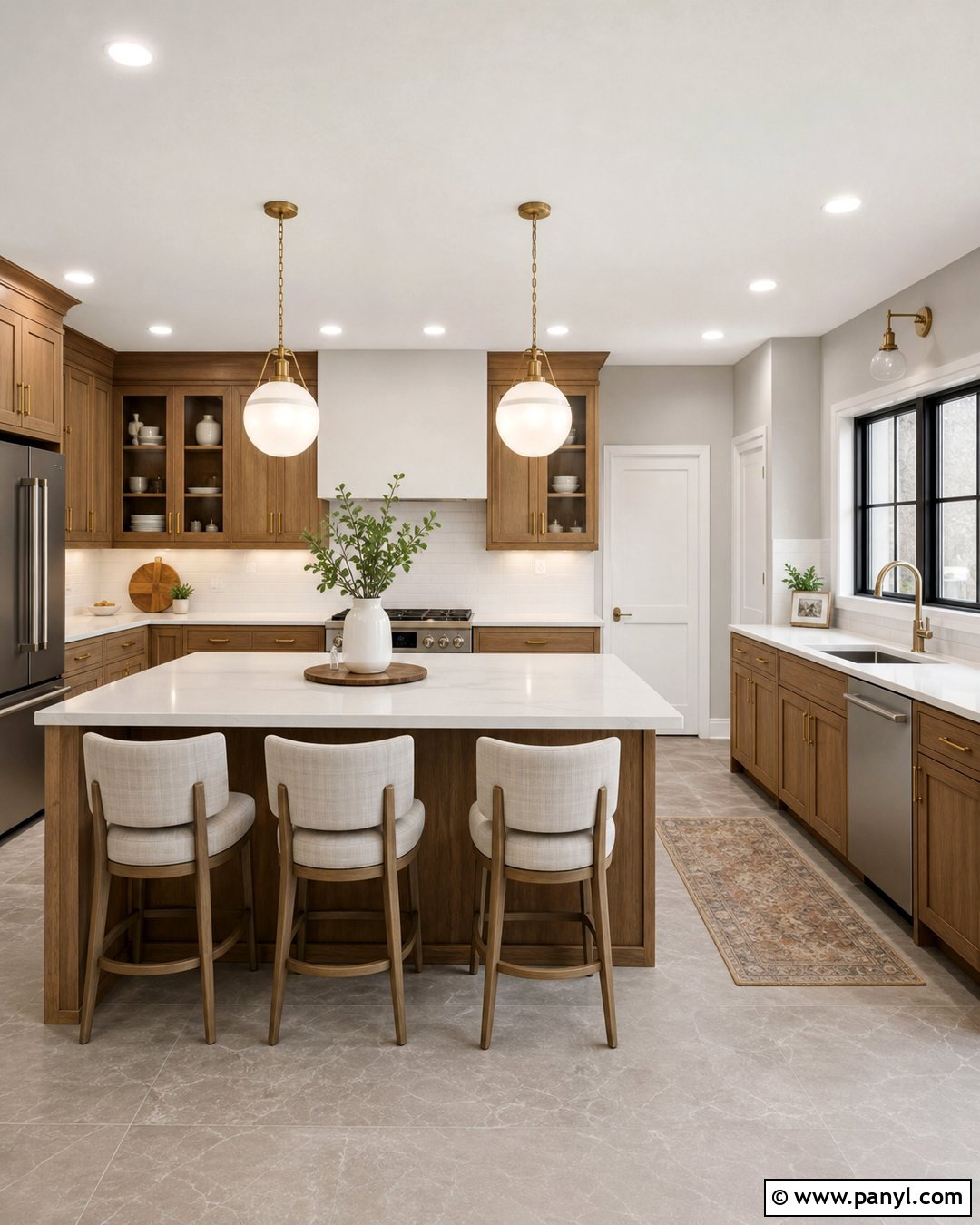 Light Gray Kitchen Walls With White Quartz - 30 Light Gray Kitchen Walls