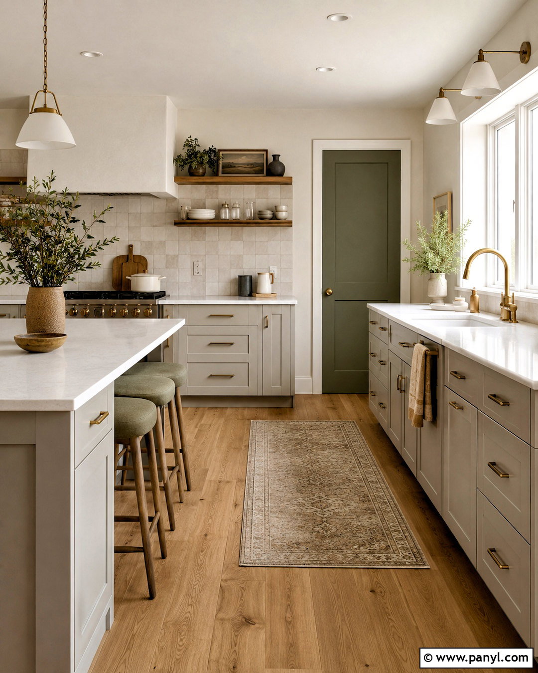 Light Gray Kitchen With Sage Green Accents - 20 light gray kitchen ideas