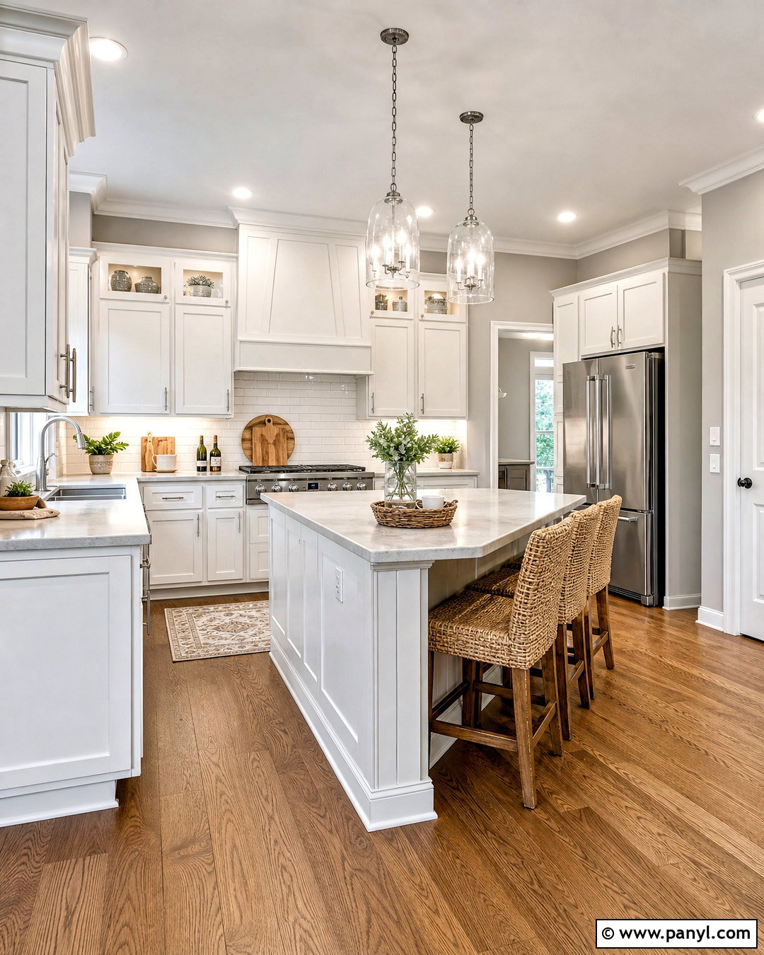 Light Gray Kitchen With White Cabinets - 20 light gray room ideas