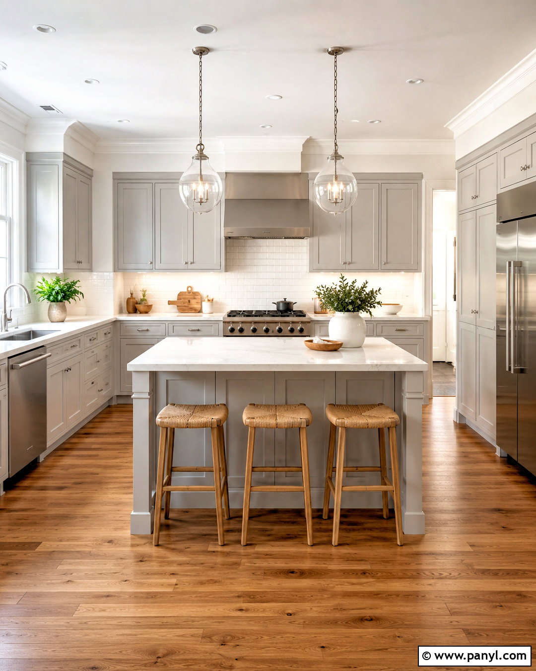 Light Gray Kitchen With White Quartz Countertops - 20 light gray kitchen ideas