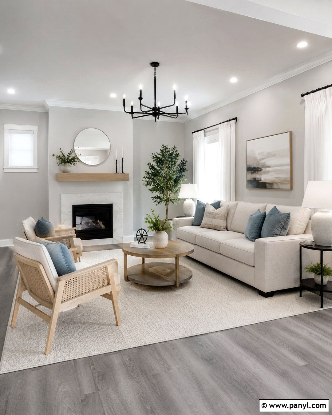 Light Gray Living Room - 20 Gray Walls Gray Floors