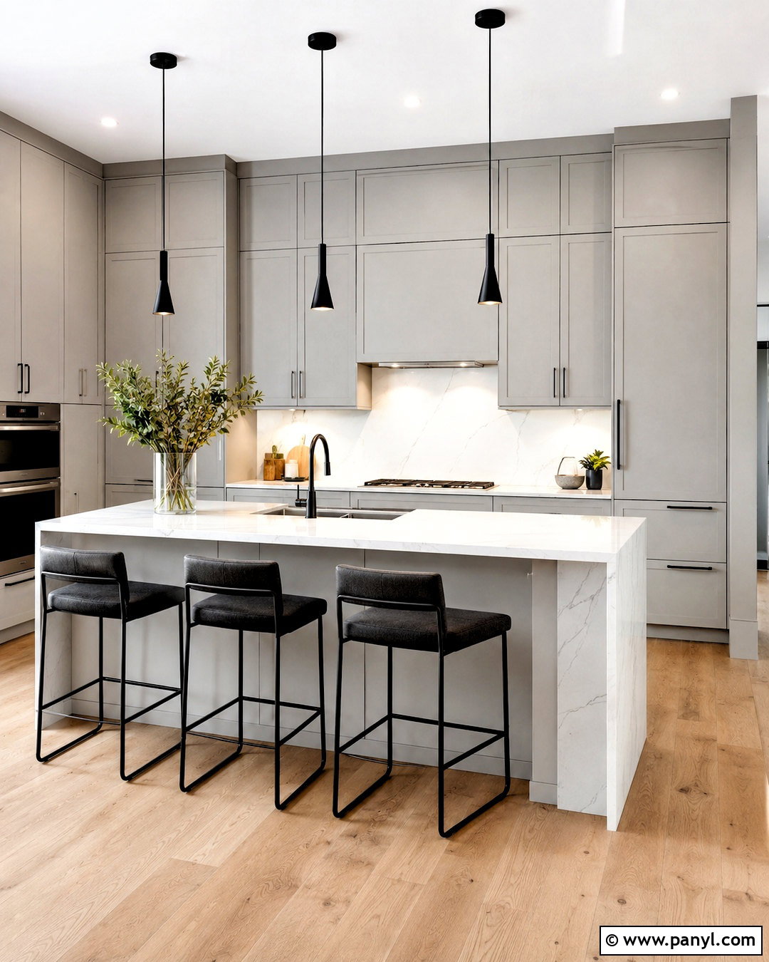 Light Gray Modern Kitchen - 20 light gray kitchen ideas