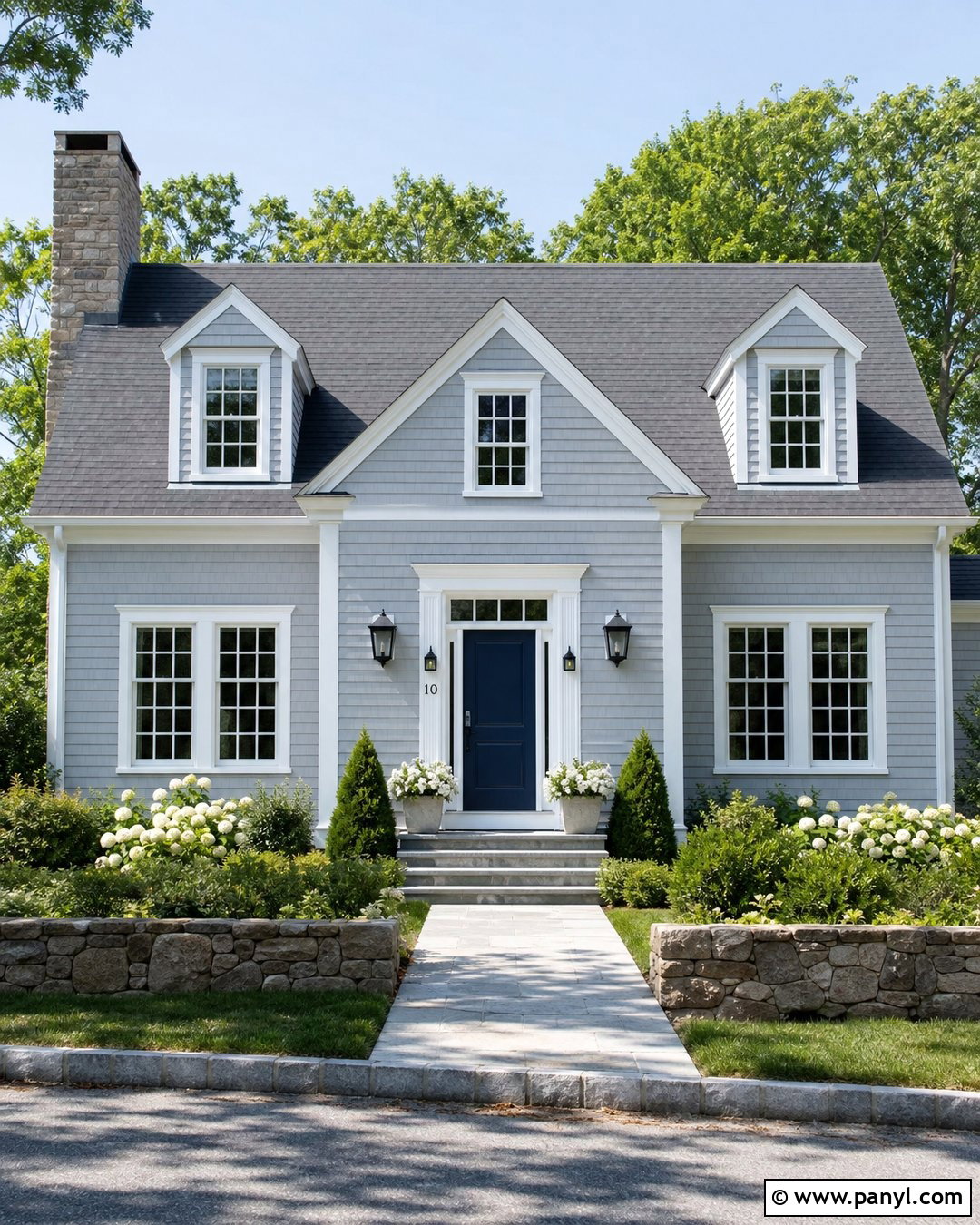 Light Gray Outside Wall Colour With White Trim - 35 outside wall colour ideas