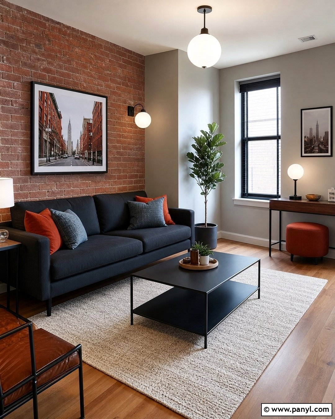 Light Gray Paint With Red Brick Wall - 20 Brick Wall Paint Matching Ideas