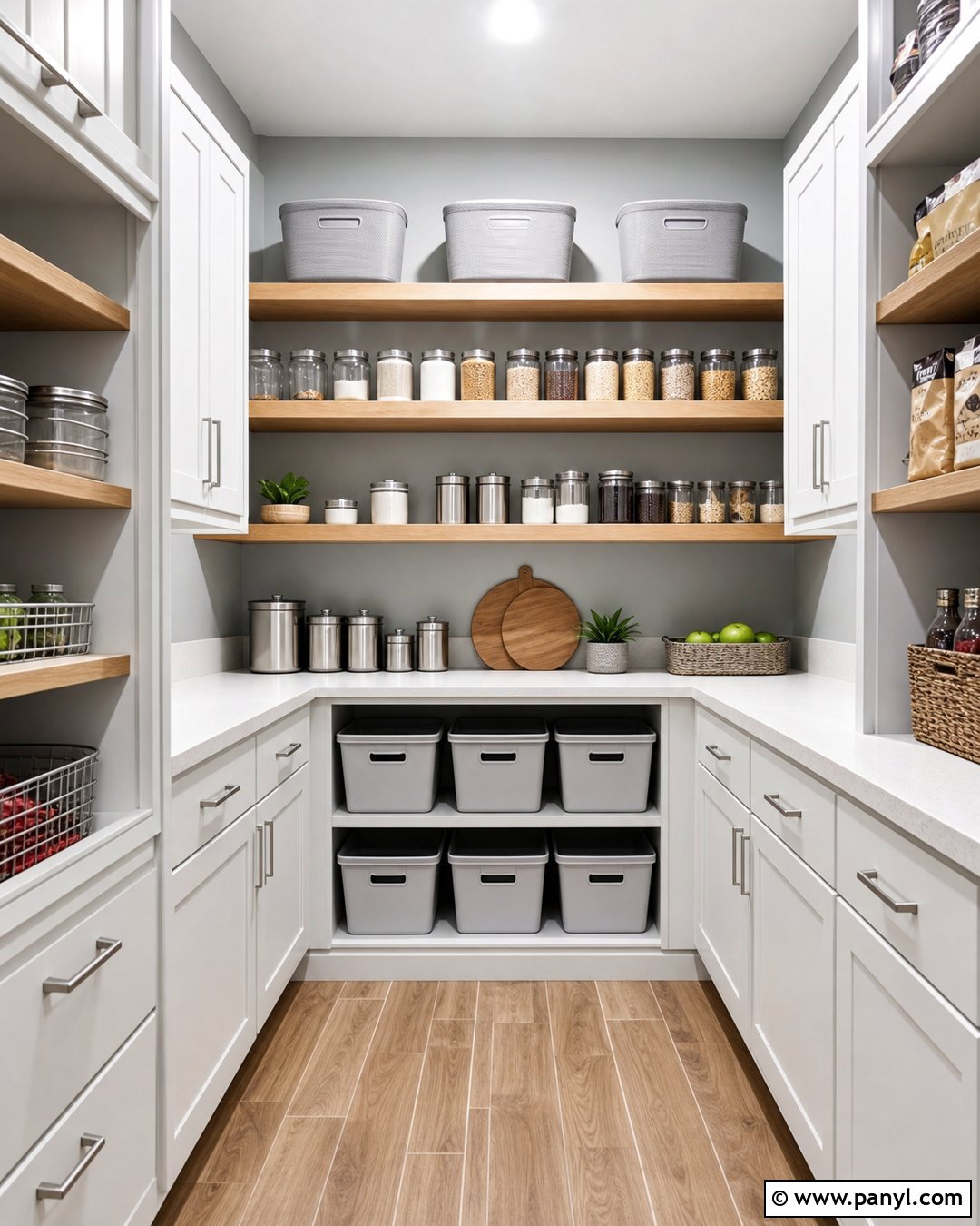 Light Gray Pantry Walls - 25 Pantry Wall Colors