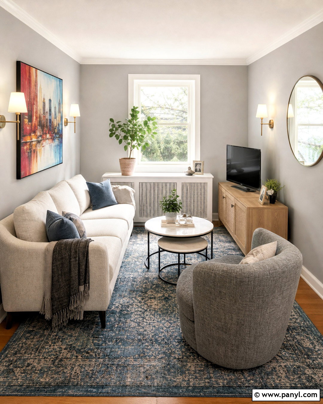 Light Gray Small Living Room - 20 gray interior design ideas