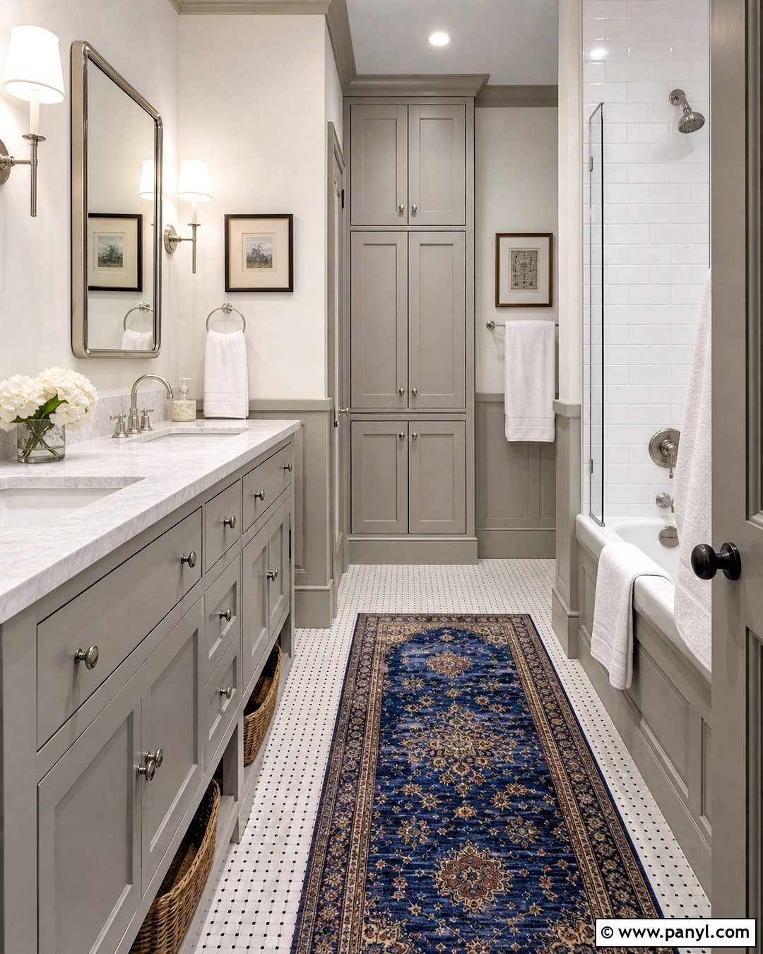 Light Gray Traditional Bathroom - 20 light gray bathroom ideas