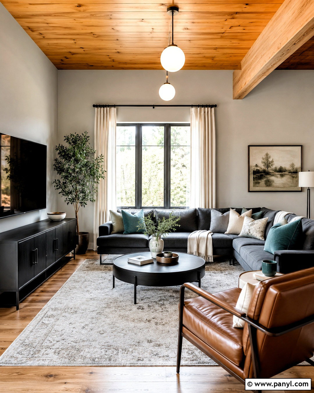 Light Gray Wall Color With Pine Ceiling - 20 Wall Color With Pine Ceiling Ideas