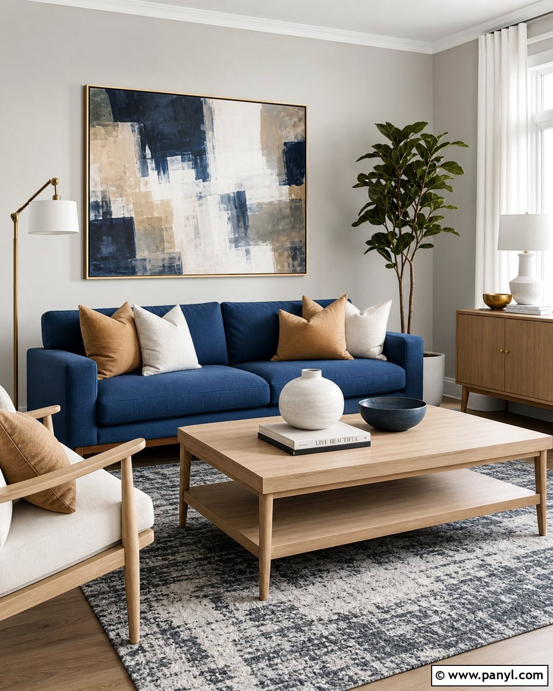 Light Gray Wall Color - 20 Best Wall Color For Blue Couch Ideas